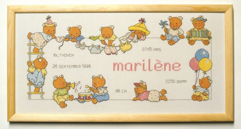 Kit Ricamo Happy Friends 40 x 20 cm R 5378