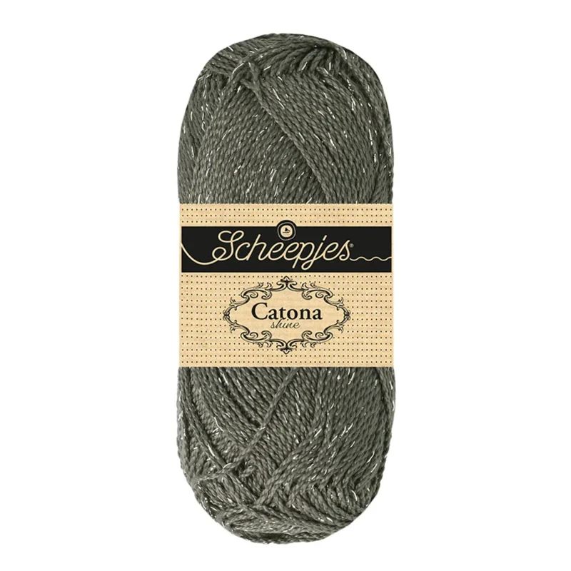 Scheepjes Catona Shine 242-S Metal Grey - Silver