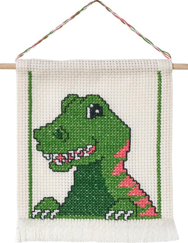 Kit per ricamo MFK Dinosauro M5119/18 16 x 18 cm