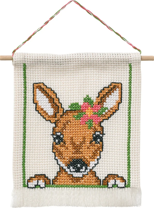 Kit di ricamo MFK Capriolo M5119/18 16 x 18 cm