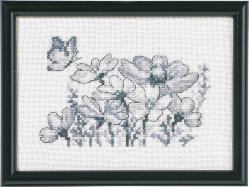 Kit ricamo Margherite 12 x 17 cm
