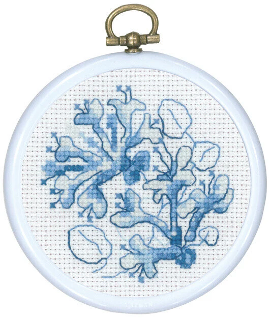 Kit Ricamo Caprifoglio Blu 8 Ø