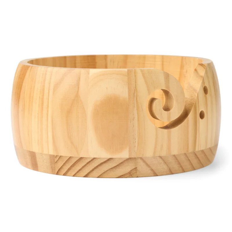 HobbyArts Ciotola per GomitolI, Legno Chiaro, 8x13 cm
