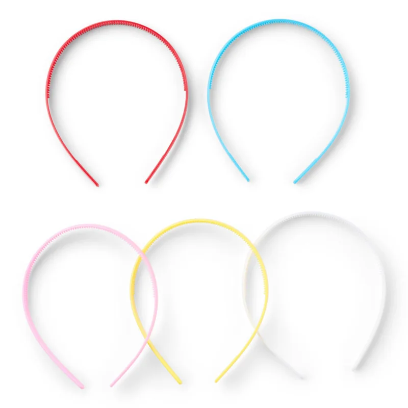 LindeHobby Fasce per capelli, Colori assortiti, 12 mm, 5 pz