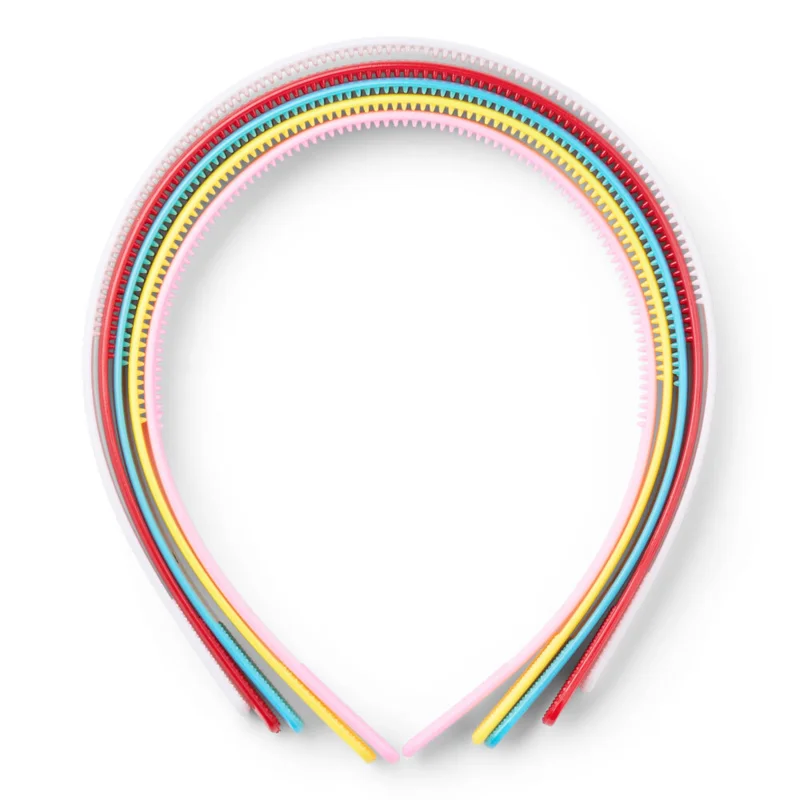 LindeHobby Fasce per capelli, Colori assortiti, 12 mm, 5 pz