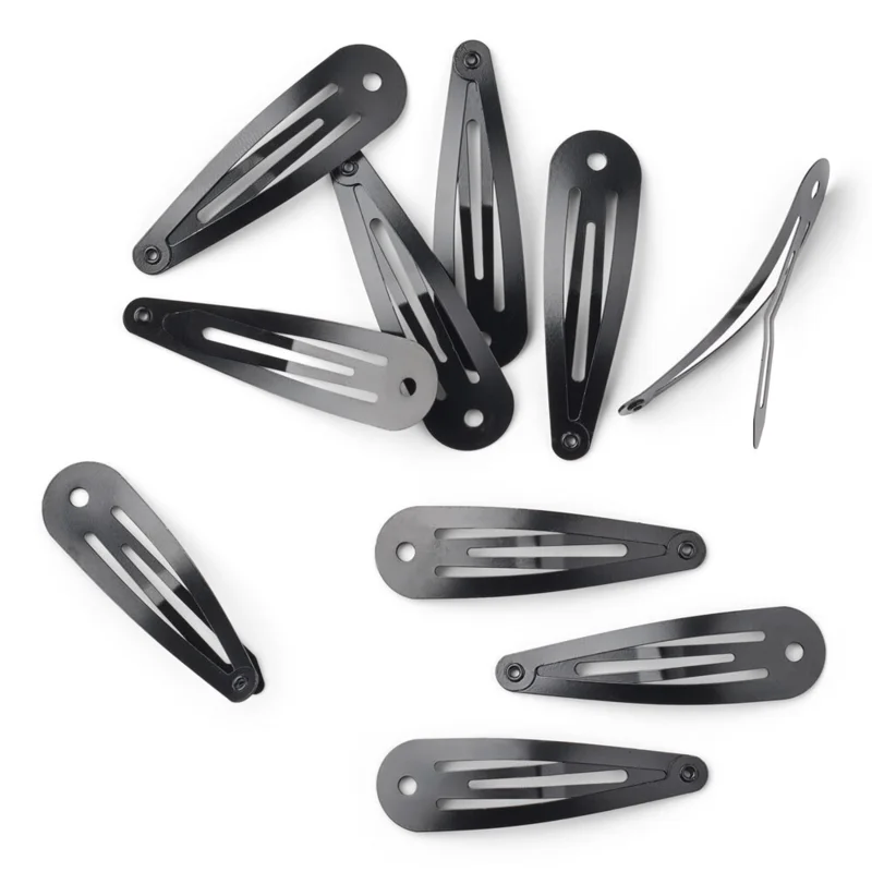 LindeHobby Fermagli Clic-clac, Neri, 45x14 mm, 10 pz