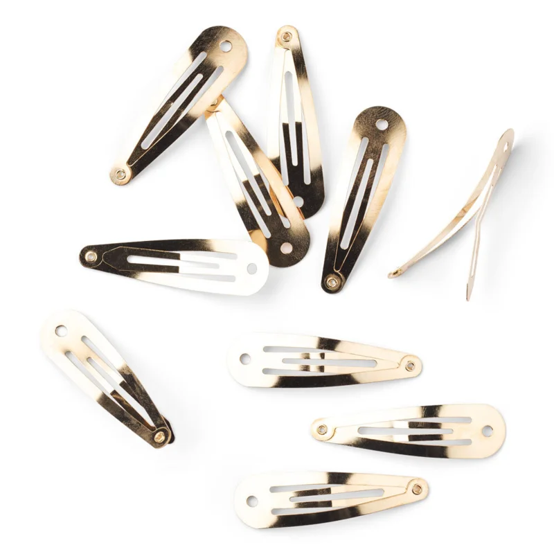 LindeHobby Fermagli Clic-clac, Oro, 45x14 mm, 10 pz