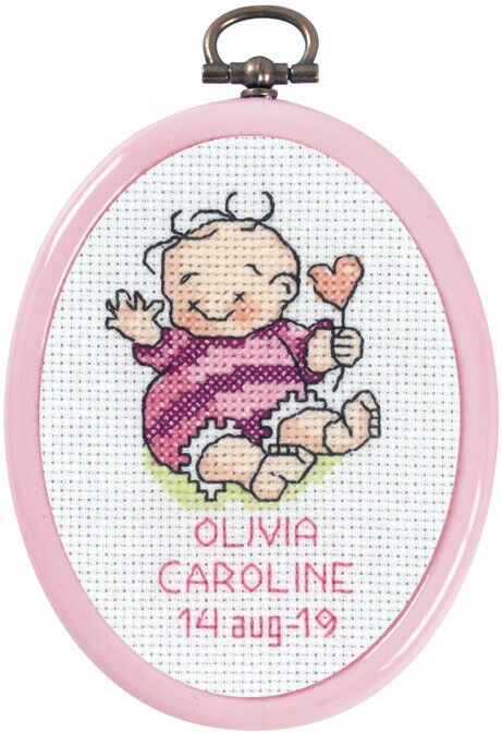 Kit da ricamo Olivia 1 con R5961/02 7 x 9 cm
