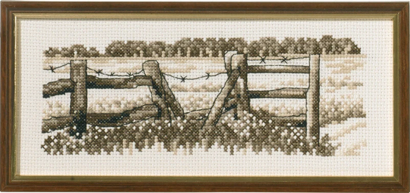 Kit per ricamo Staccionata R5619 22 x 9 cm