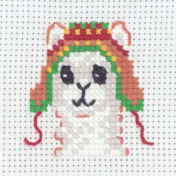 Kit da ricamo Alpaca 8 x 8 cm