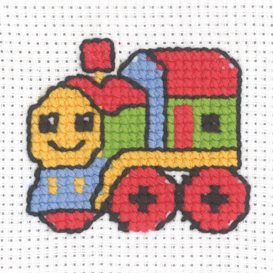 Kit da Ricamo Treno 8 x 8 cm