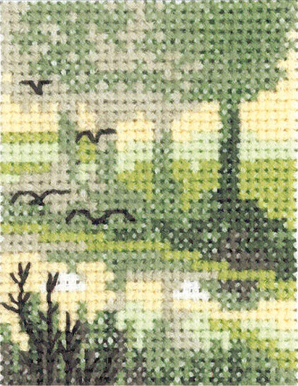 Kit Ricamo Uccelli 5 x 6,5 cm