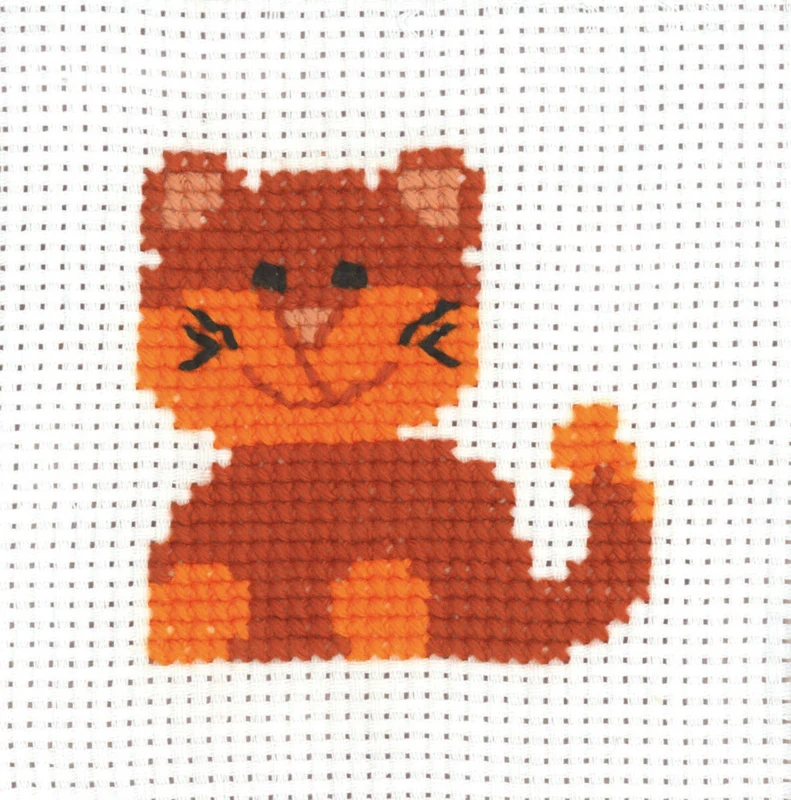 Kit da Ricamo MFK Gatto 8 x 8 cm