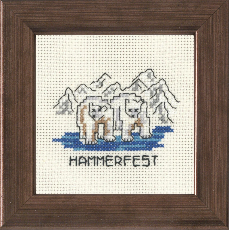 Kit da ricamo Hammerfest 10 x 10 cm R5370
