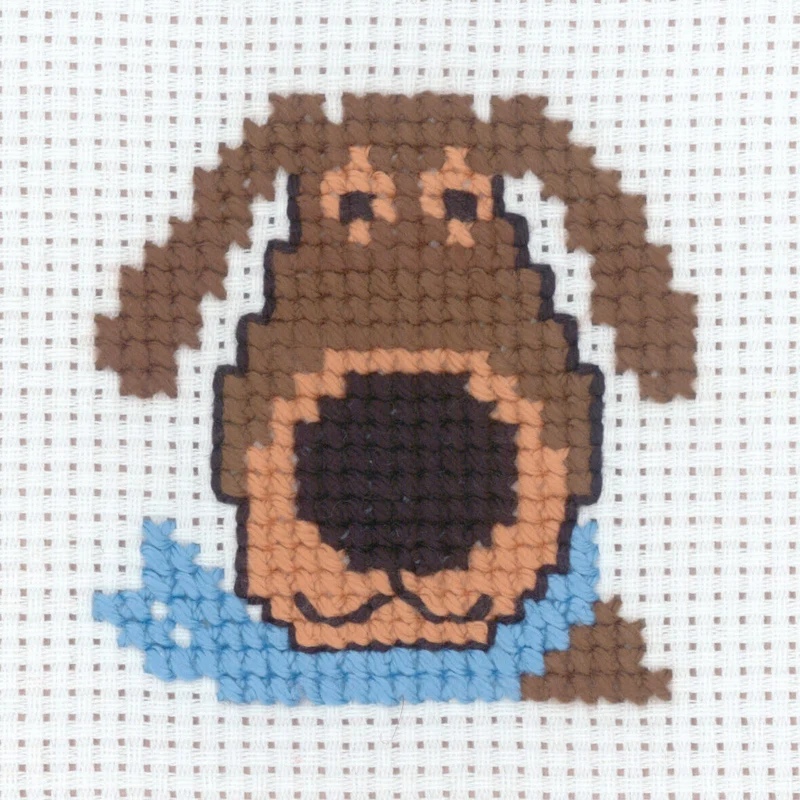 Kit da Ricamo Cane 8 x 8 cm