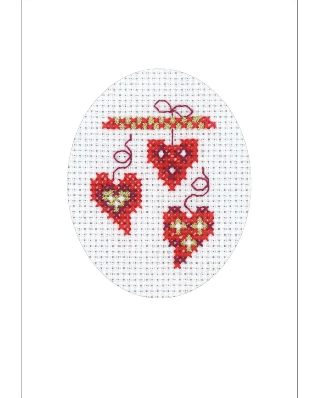 Kit da Ricamo Cuori 5883/00 9x13 cm
