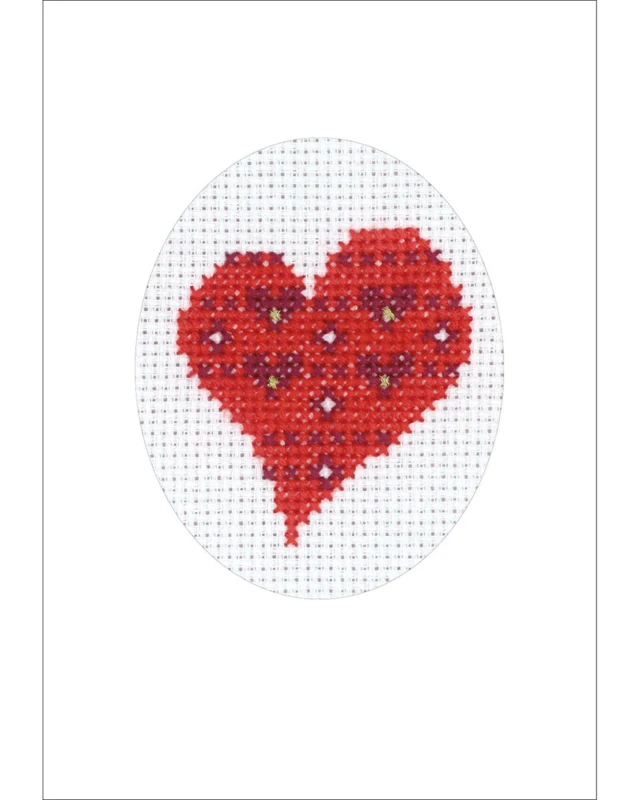 Kit da Ricamo Cuori con cuori 5883/00 9 x 13 cm