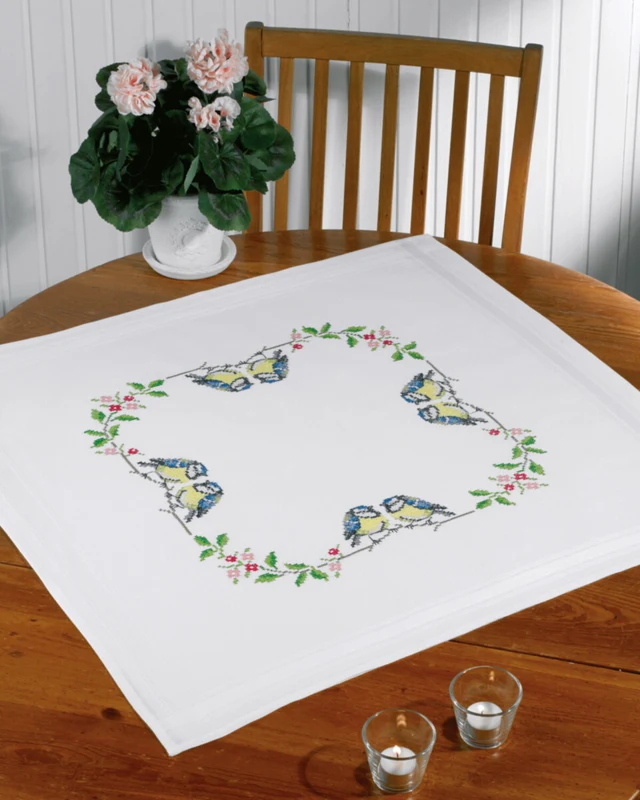 Kit per ricamo Uccelli XXX 80 x 80 cm