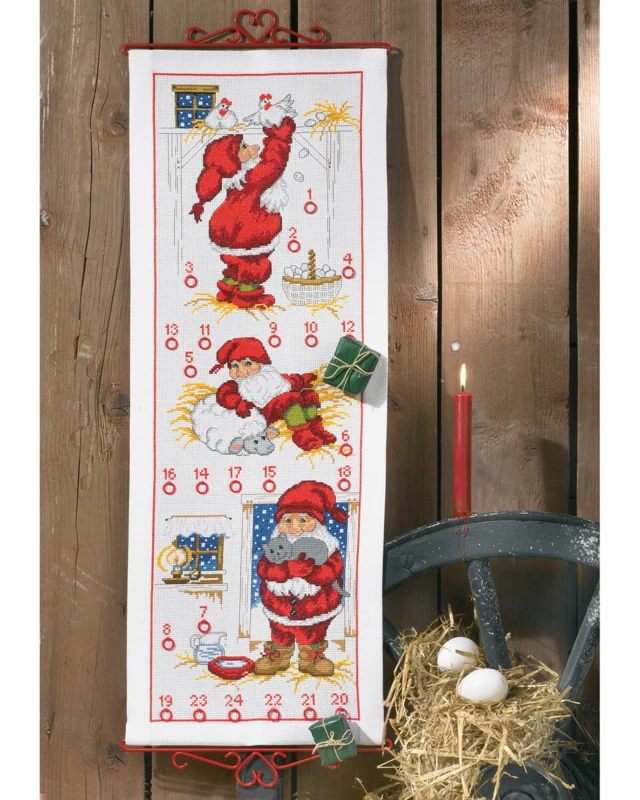 Kit punto croce Folletti nella stalla 5125/32 32 x 85 cm