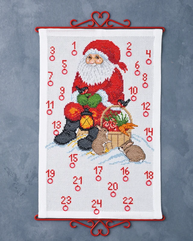 Kit Ricamo Babbo Natale & conigli B 5125/35