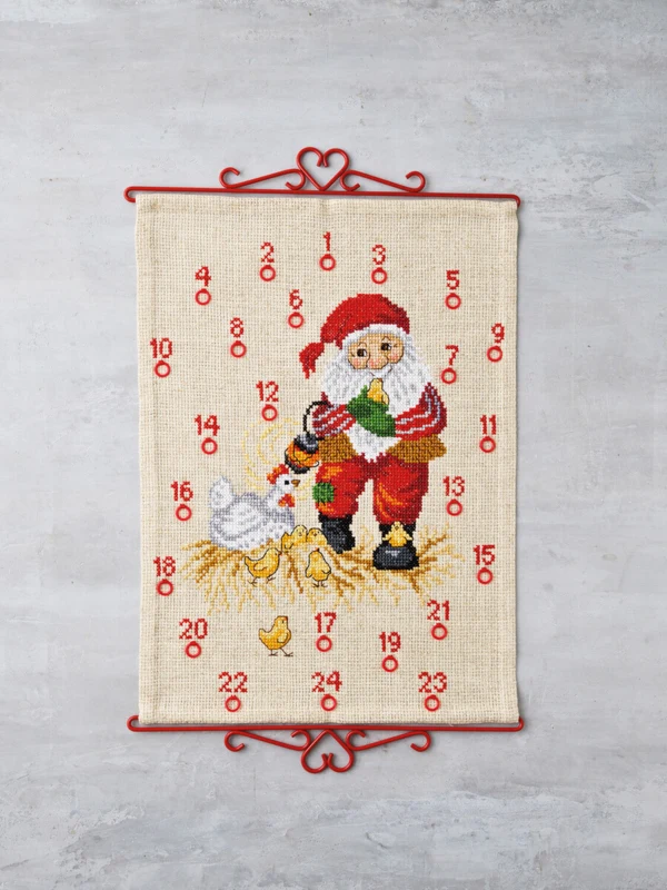 Kit da Ricamo Babbo Natale & Pulcini 5125/38