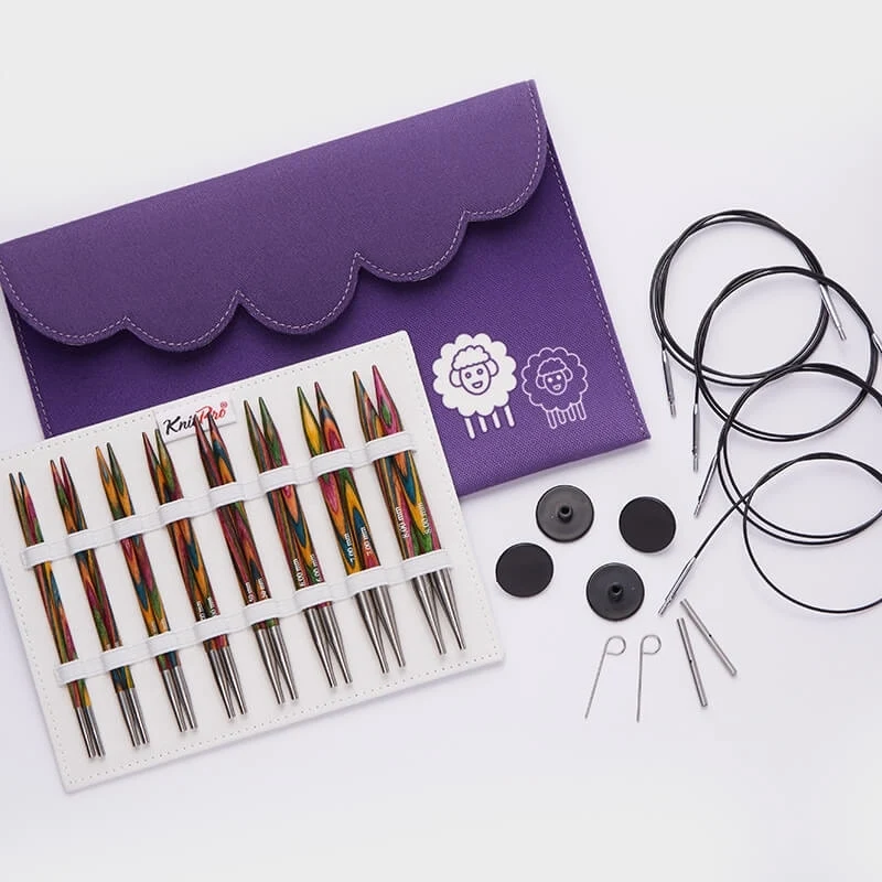KnitPro Symfonie Set di Ferri Circolari Componibili Deluxe