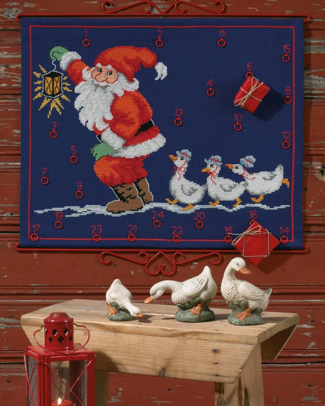 Kit Ricamo Folletto con Oche 58 x 47 cm