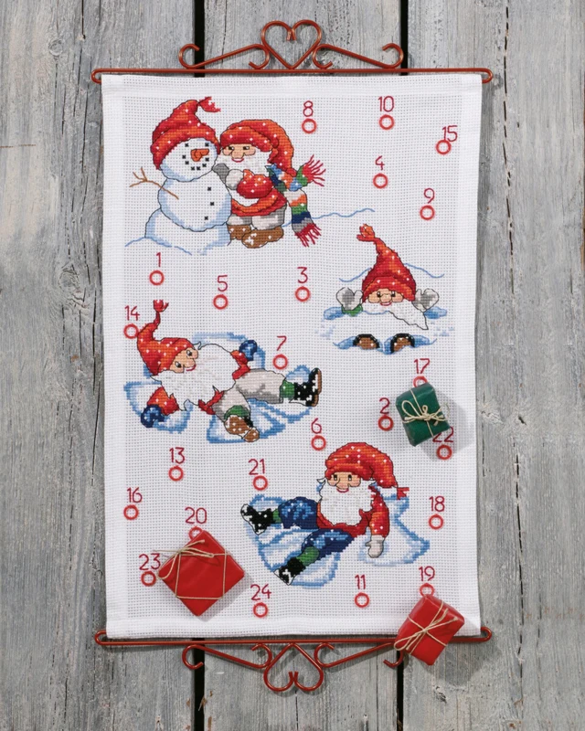 Kit da ricamo Gioco nella neve B5135/40 40 x 60 cm