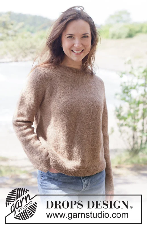 262-21 Caramel Haze Sweater by DROPS Design