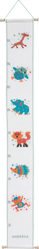 Kit di ricamo Metro con animali 12 x 97 cm