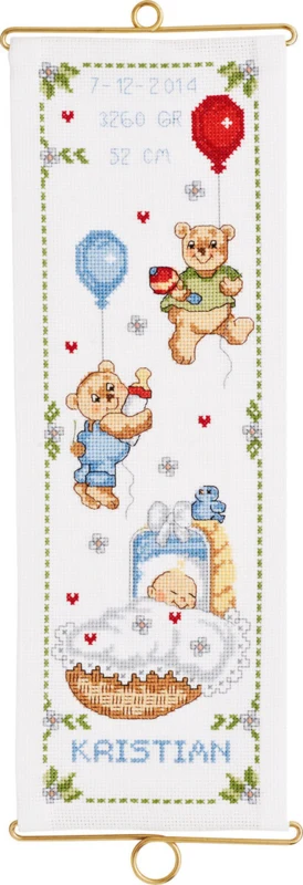 Kit di ricamo Kristian battesimo M/5188/14 14 x 40 cm