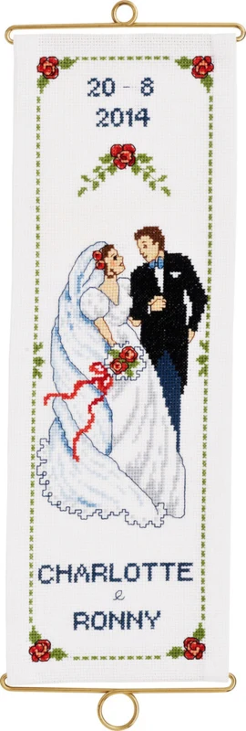 Kit per Ricamo Matrimonio 2014 M/5188/14 14 x 40 cm