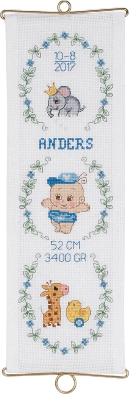 Kit per ricamo Anders m/5188/14 14 x 42 cm