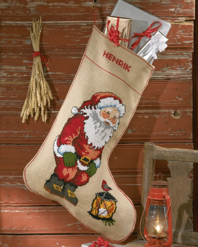 Kit da Ricamo Calza di Natale XL 57 x 80 cm