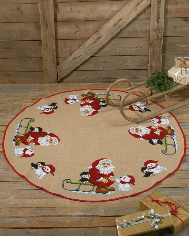Kit Ricamo Babbo Natale Nord 170 Ø cm