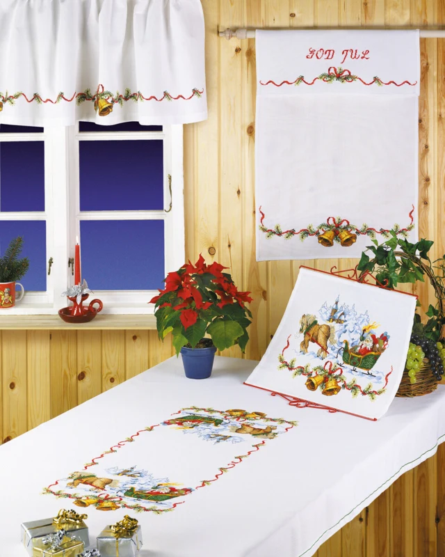 Kit per Ricamo Canna nel Paesaggio 230 x 140 cm