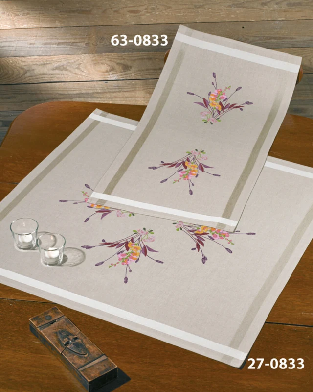 Kit per Ricamo Fiore di Drago 40 x 80 cm