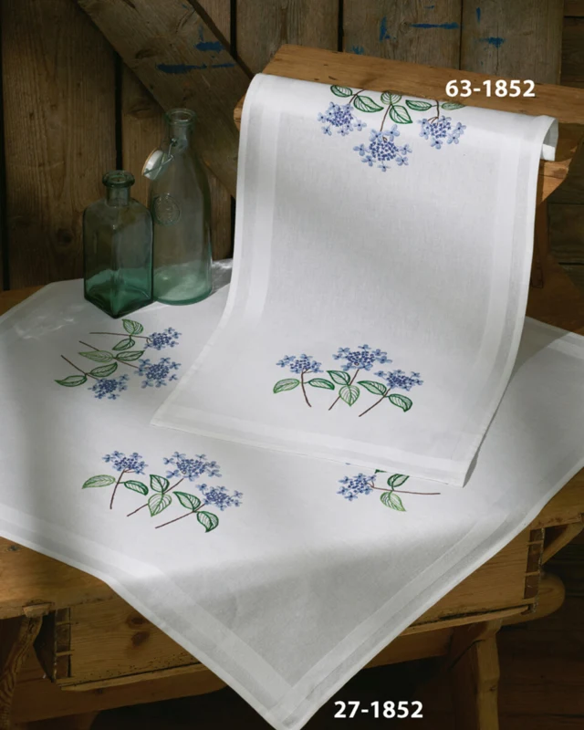 Kit per Ricamo Ortensia 40 x 80 cm