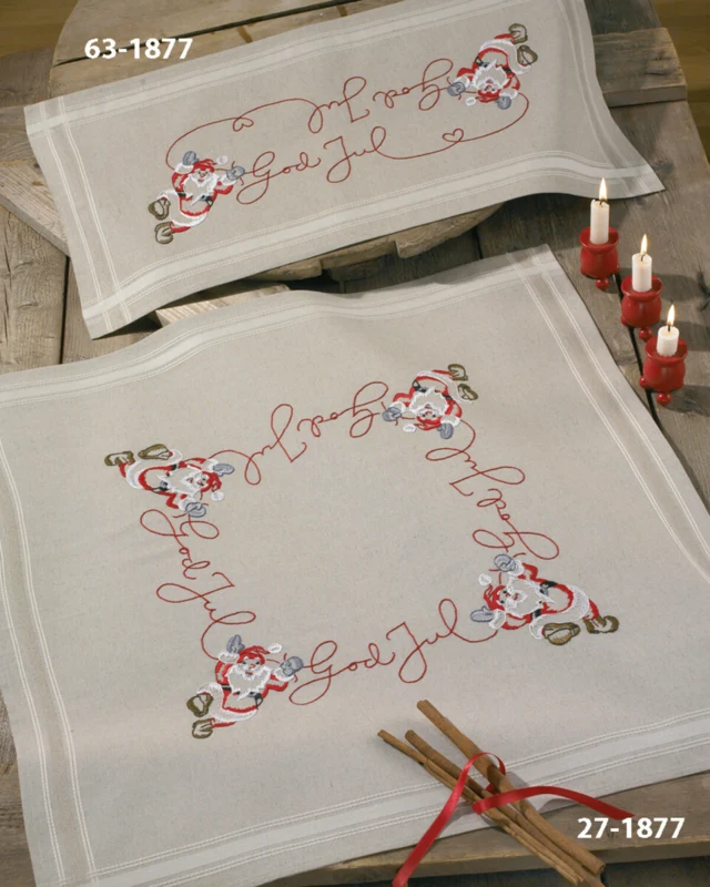 Kit da Ricamo Buon Natale 40 x 80 cm