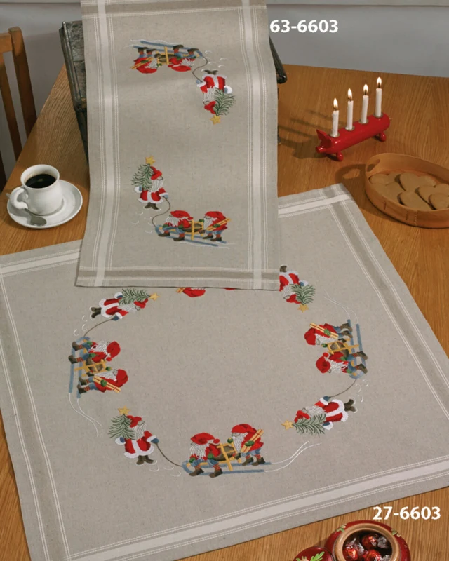 Kit Ricamo Tre Folletti 40x80 cm