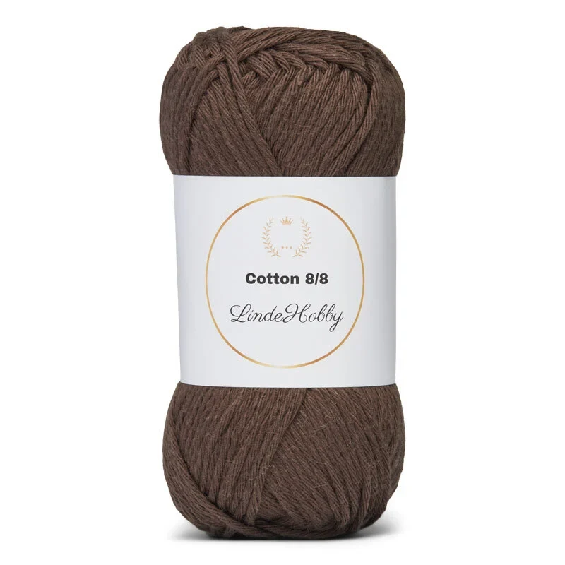 LindeHobby Cotton 8/8 – Autumn Glow, 10 gomitoli 035 Caffe