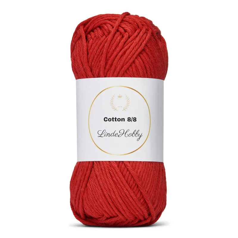 LindeHobby Cotton 8/8 – Autumn Glow, 10 gomitoli 086 Fragola
