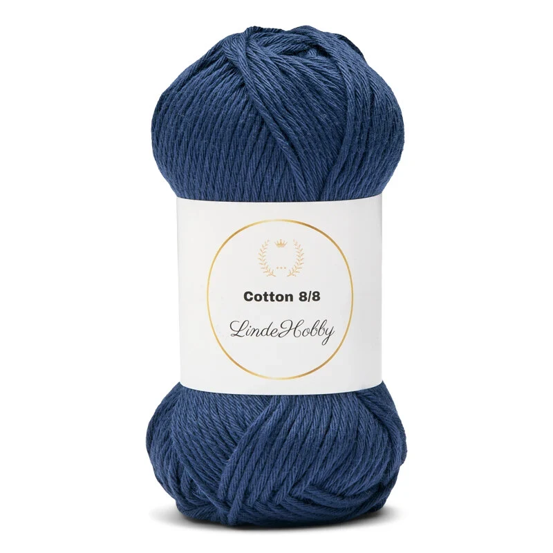 LindeHobby Cotton 8/8 – Autumn Glow, 10 gomitoli 008 Blu Bimbo