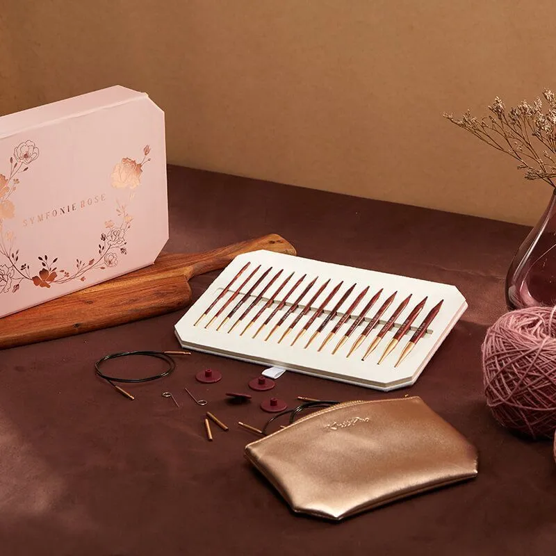 KnitPro Symfonie Rose Set di Ferri Circolari Componibili Deluxe