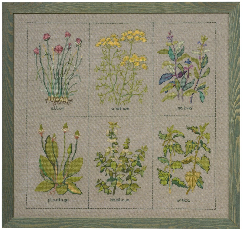 Kit Ricamo Piante Aromatiche 52 x 49 cm