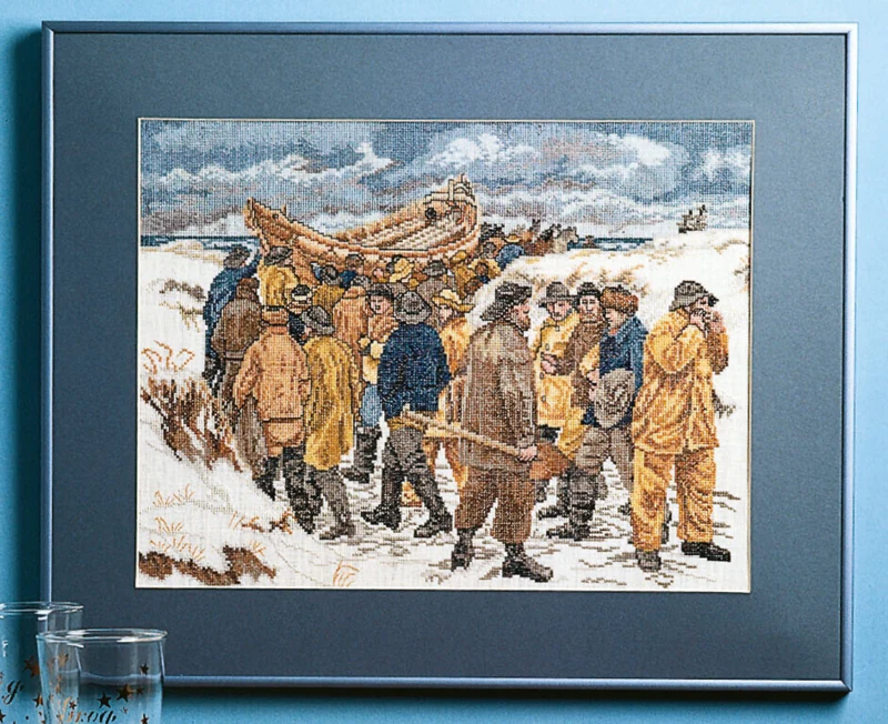 Kit da Ricamo Barca di Soccorso 47 x 38 cm