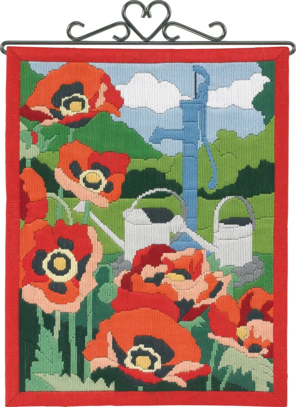 Kit da Ricamo Papaveri 30 x 38 cm