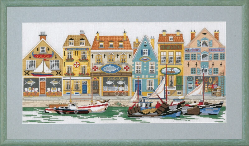 Kit da Ricamo Fronte del Porto 67 x 38 cm r5506/07