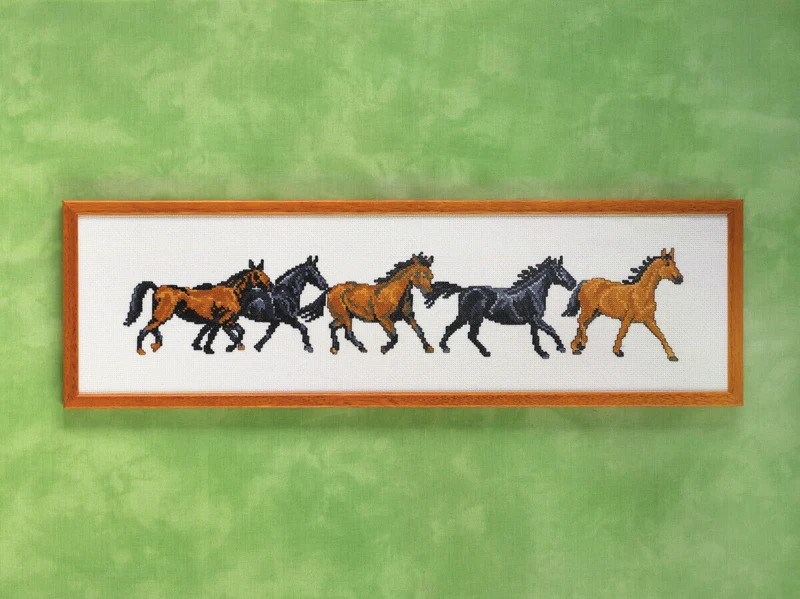 Kit da Ricamo Cavalli Fila 59 x 16 cm R5425