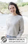 264-15 Frost Petal Sweater by DROPS Design